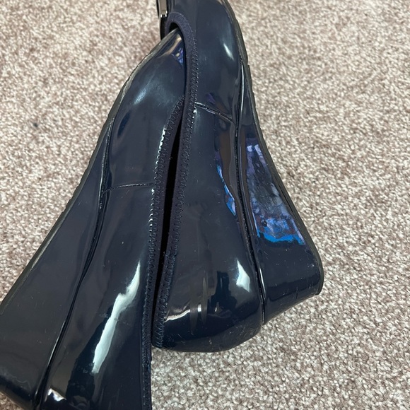 Bandolino, Tap, Women’s Blue Patent Lthr, Wedge Shoe Size 8 - Picture 5 of 6